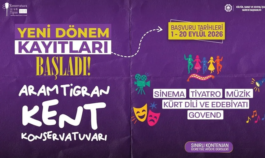 Aram Tigran Kent Konservatuvarı'nda yeni dönem kayıtları açıldı