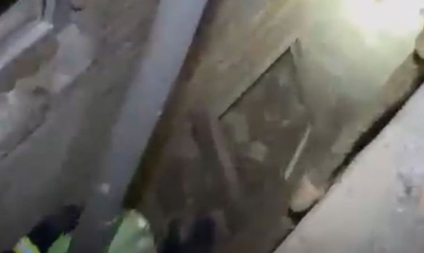 Burdur'da mahsur kalan kedinin akrobatik kaçışı herkesi şaşırttı