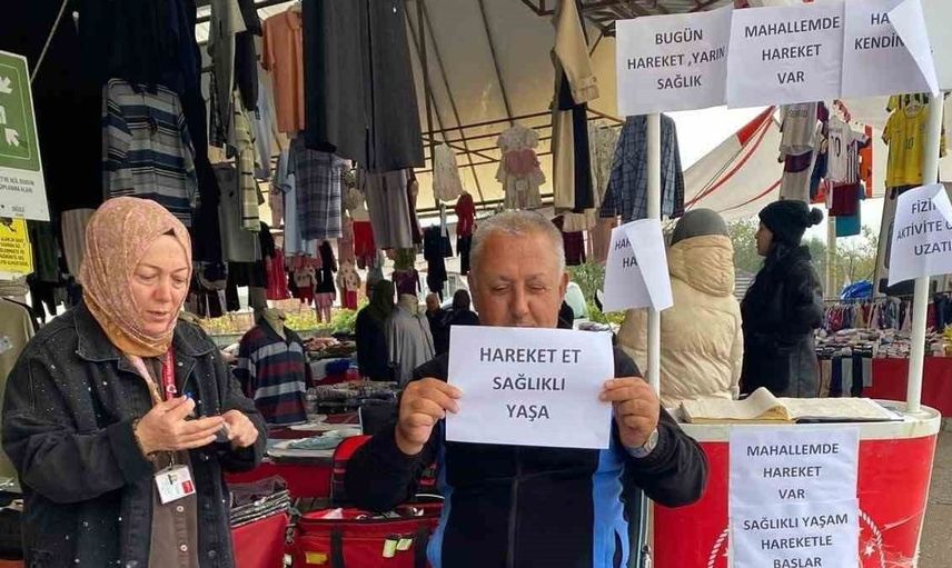 Düzce'de hareketli yaşam için egzersiz etkinliği düzenlendi