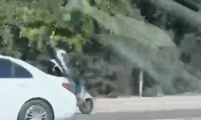 Yalova'da motosiklet sürücüsü ters yönde tehlikeli yolculuğa çıktı