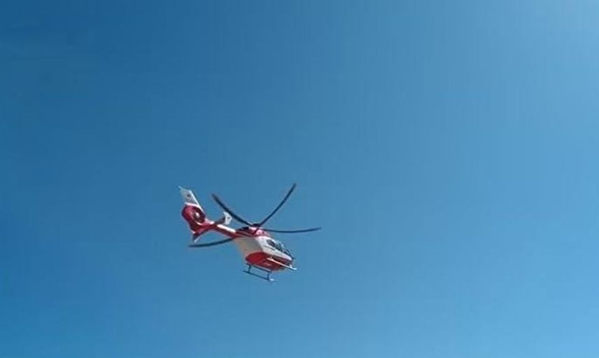 Beypazarı'nda kalp krizi geçiren hasta helikopterle Ankara'ya sevk edildi