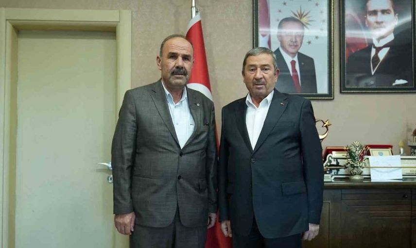 Darende belediye başkanından ilçe başkanına tebrik ziyareti