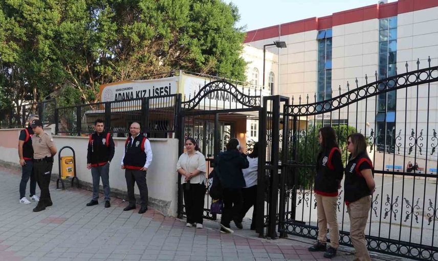 Adana'da okul güvenliği için kapsamlı denetim yapıldı