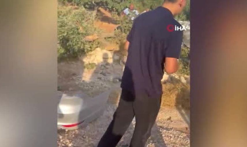 Gaziantep'te fıstık tarlasına uçan otomobilin kazasında bir kişi hayatını kaybetti