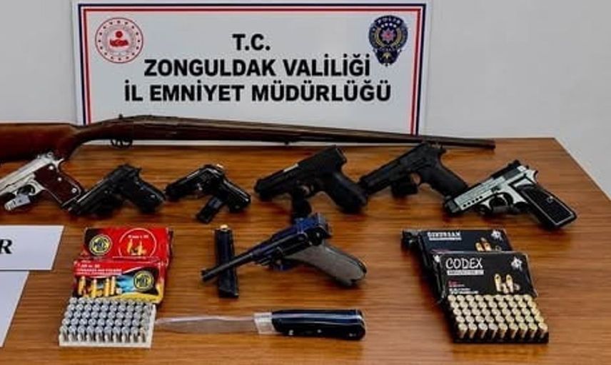 Zonguldak'ta yasa dışı silah ticaretine operasyon: 3 kişi tutuklandı