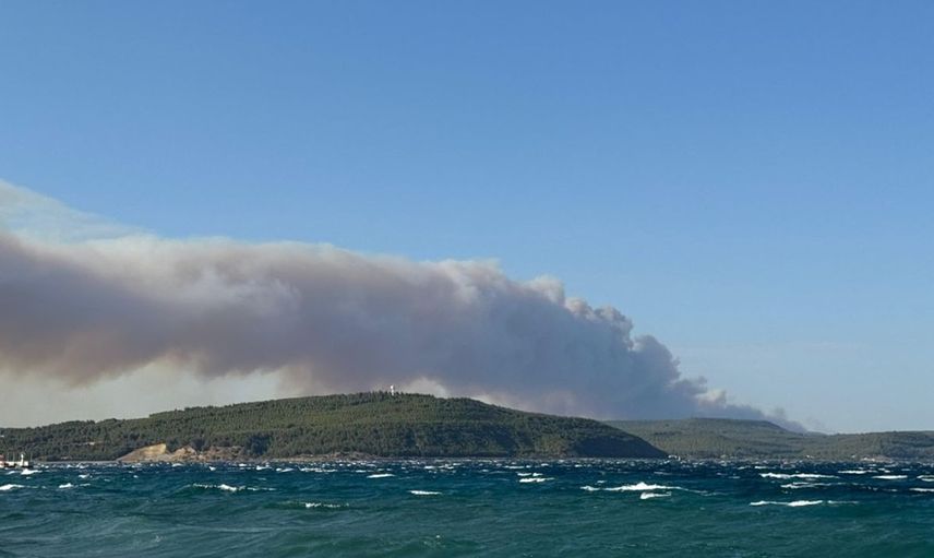 Çanakkale Gelibolu'da Orman Yangınına Müdahale İlerlemesi