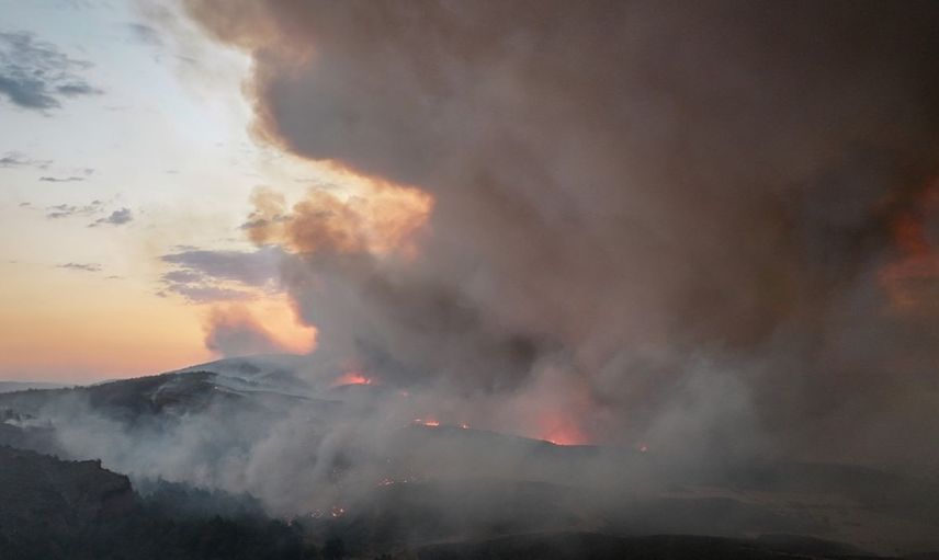Çanakkale Gelibolu'daki Orman Yangınına Müdahale Devam Ediyor