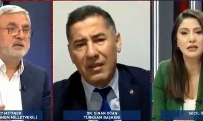 Canlı yayında hakaretler havada uçuştu: Mehmet Metiner ile Sinan Oğan birbirine girdi!