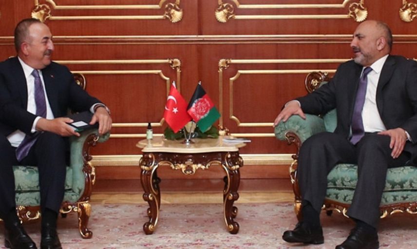 Çavuşoğlu, Afgan Mevkidaşı Atmar'la Görüştü