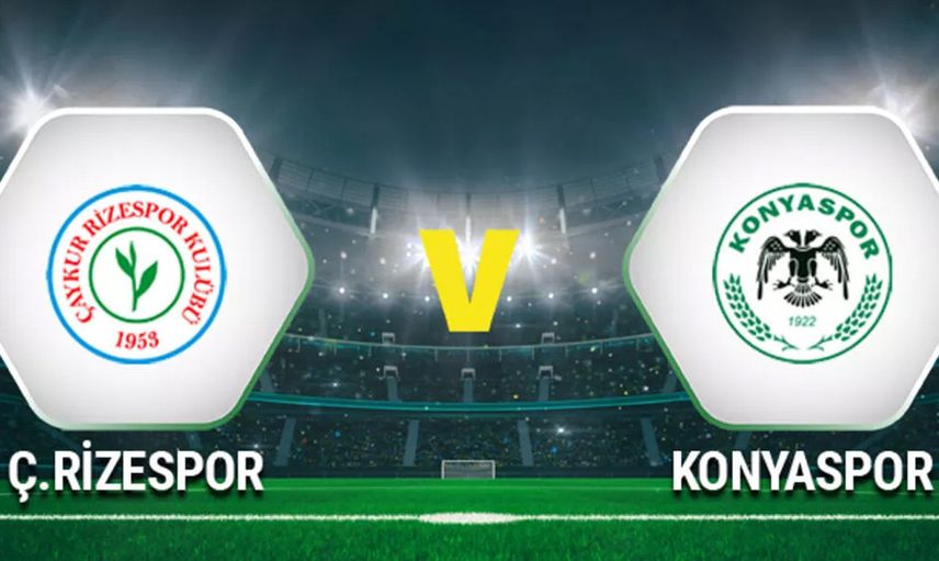 Çaykur Rizespor Konyaspor maç özeti ve golleri izle Bein Sports 1  Rize Konya youtube geniş özeti ve maçın golleri