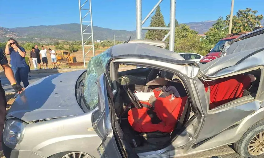 Çine'de direksiyon hakimiyetinin kaybedilmesi sonucu kaza: 1 yaralı