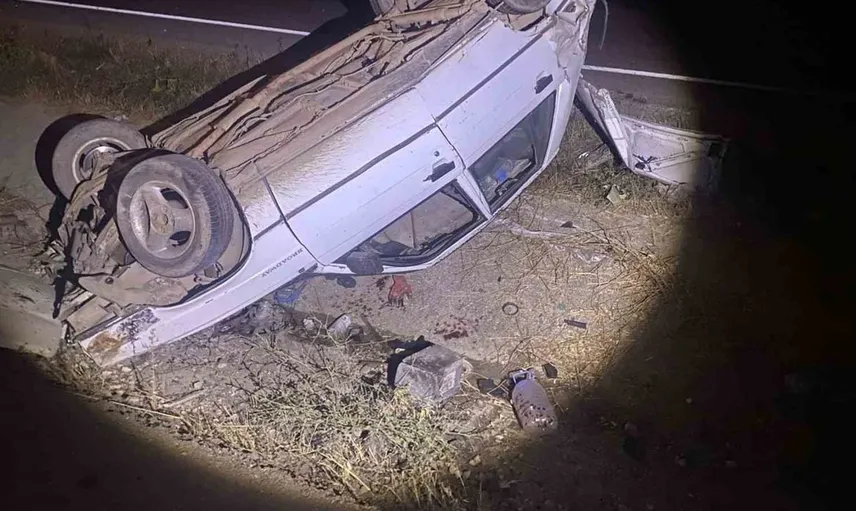 Bilecik'te alkollü sürücü takla attı: yaralı sürücü hastaneye kaldırıldı