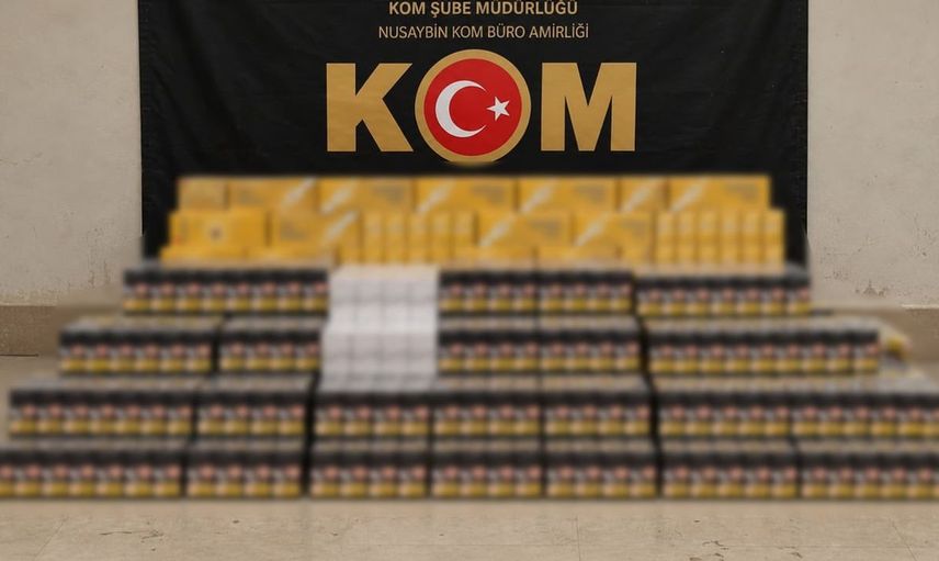 Nusaybin'de kaçak sigara operasyonu: 12 bin 520 paket ele geçirildi