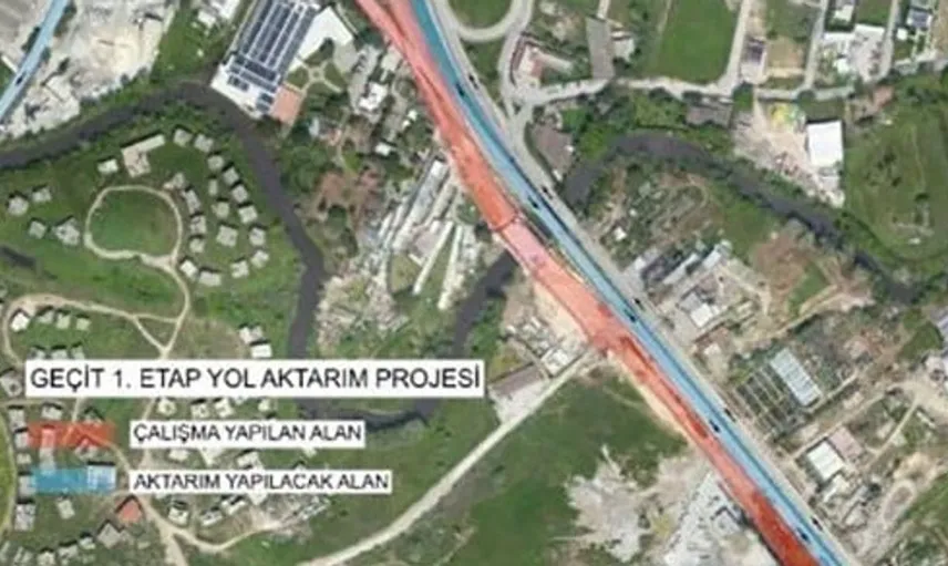 Bursa'da geçit köprüsü bağlantı yollarında 15 günlük inşaat süreci başlıyor