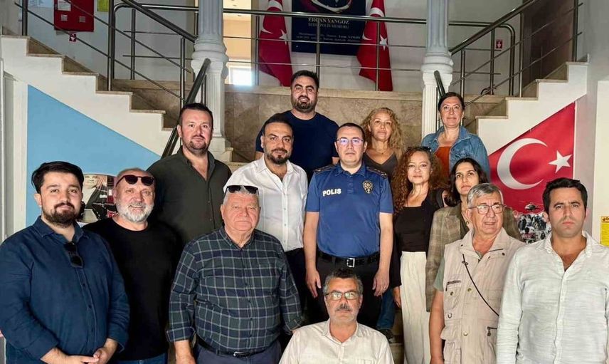 Bodrum emniyet müdürü gökmen, gazetecilerle buluştu