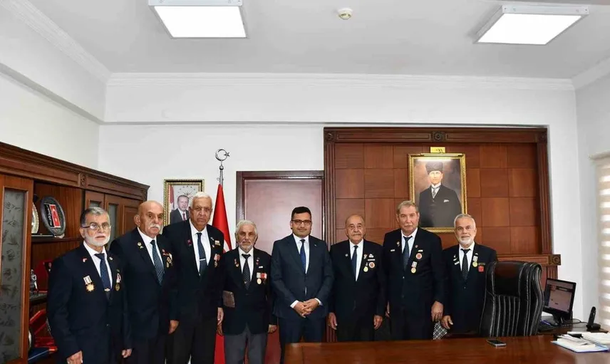 Gaziler günü öncesi kaymakam köksal'a anlamlı ziyaret
