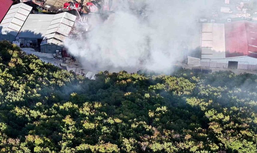 Eyüpsultan'da yediemin icra deposunda yangın paniği