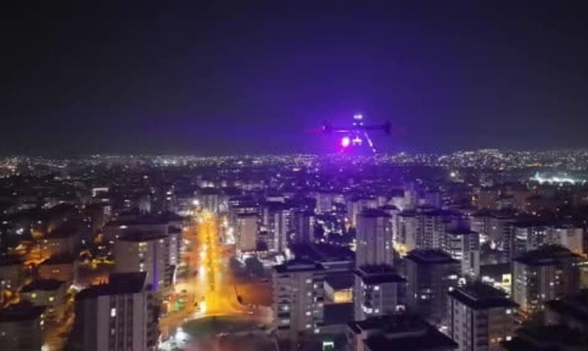 Gaziantep'te 36 dron ile kentin güvenliği havadan sağlanıyor
