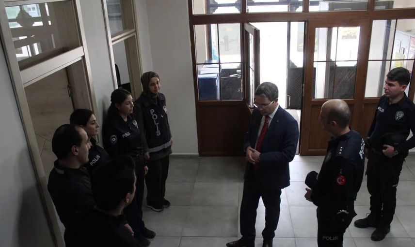 Kaymakam arıkan, emniyet birimlerini ziyaret ederek çalışmaları inceledi