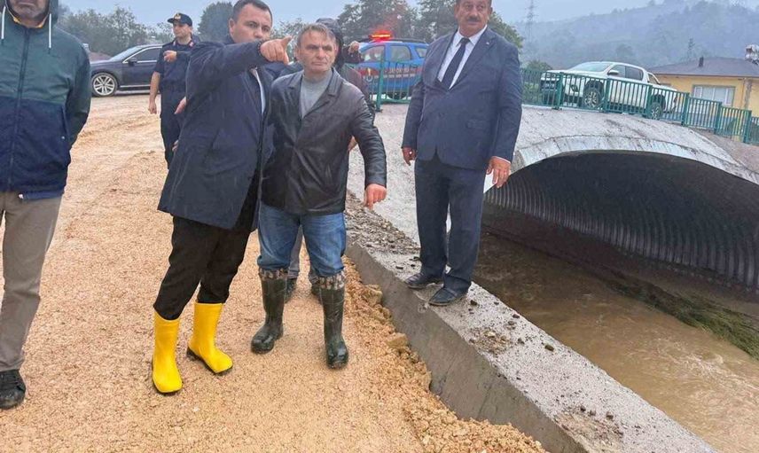 Esmahanım köyünde yağmur sonrası durum değerlendirmesi yapıldı