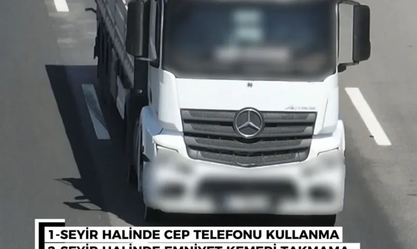 Gaziantep'te dronla yapılan trafik denetiminde 881 araca ceza uygulandı