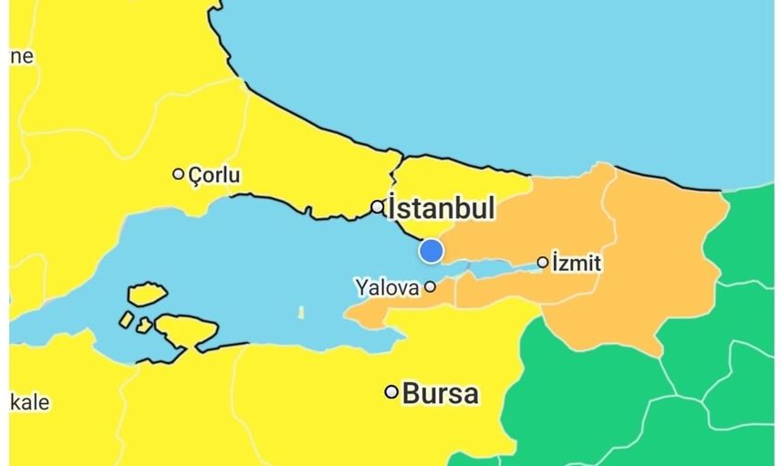 Kocaeli'de kuvvetli sağanak yağış için uyarı yapıldı