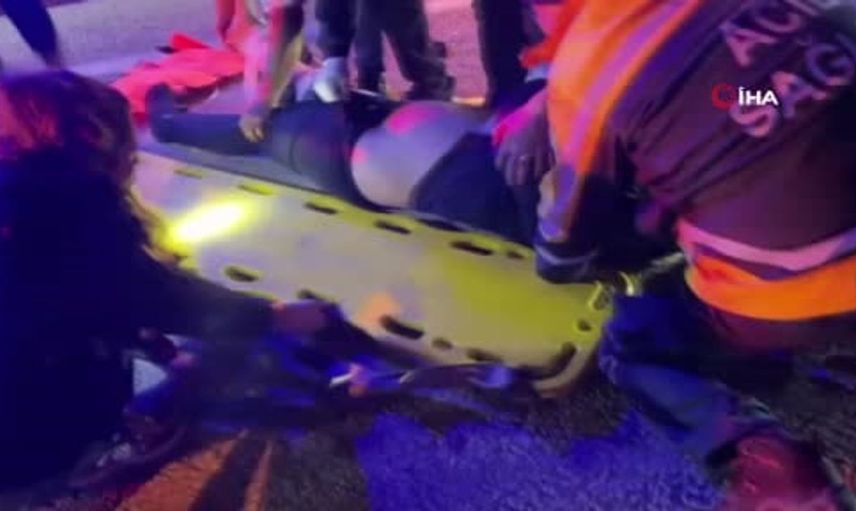 Saray’da motosiklet ve otomobil çarpıştı: yaralı sürücü hastaneye kaldırıldı