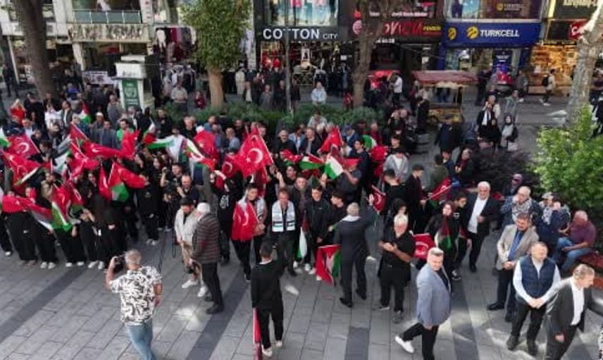 Pendik'te gazze soykırımının 3'üncü yıl dönümü anıldı