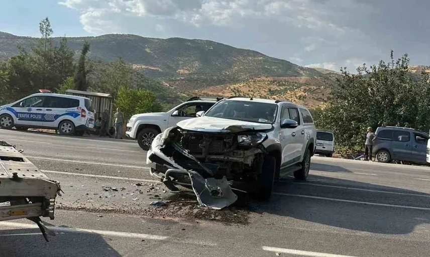 Gölbaşı'nda motosiklet kazası: Sürücü hastaneye kaldırıldı