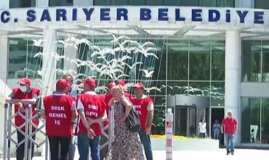 CHP'li Sarıyer Belediyesinde zam grevi! İşçiler kararı protesto ediyor