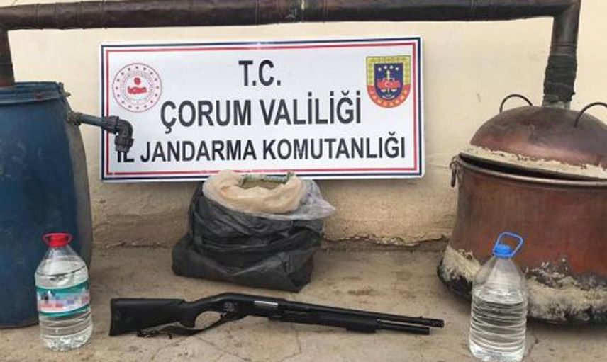 Çorum'da Sahte İçki Operasyonu : 1 Kişiye Gözaltı
