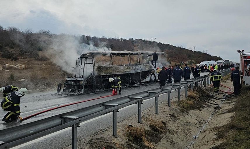 Çorum'da yolcu otobüsü kazası!
