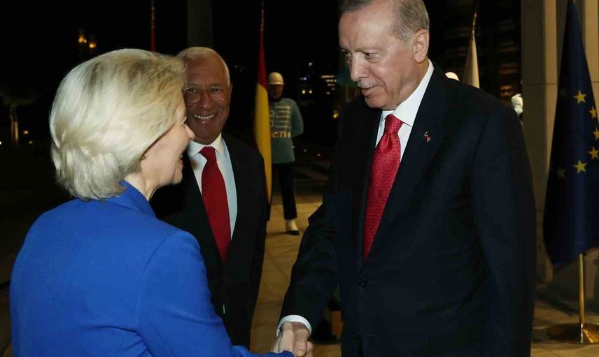 Cumhurbaşkanı Erdoğan, AB Komisyonu Başkanı Leyen ve AB Konseyi Başkanı Costa’yı kabul etti