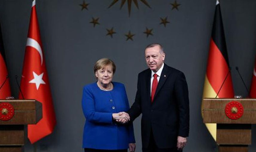 Cumhurbaşkanı Erdoğan, Almanya Başbakanı Merkel İle Görüştü