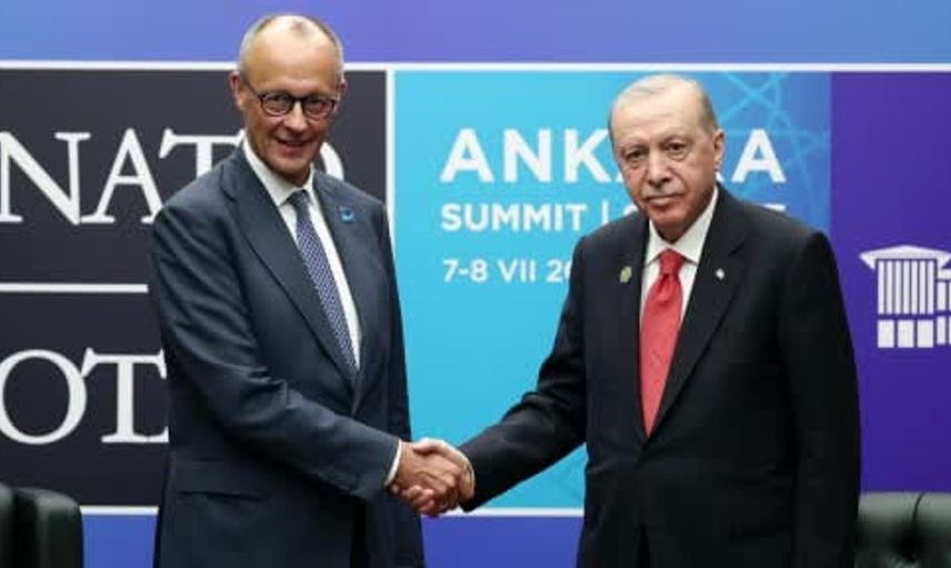 Cumhurbaşkanı Erdoğan, Almanya Başbakanı Merz ile görüştü