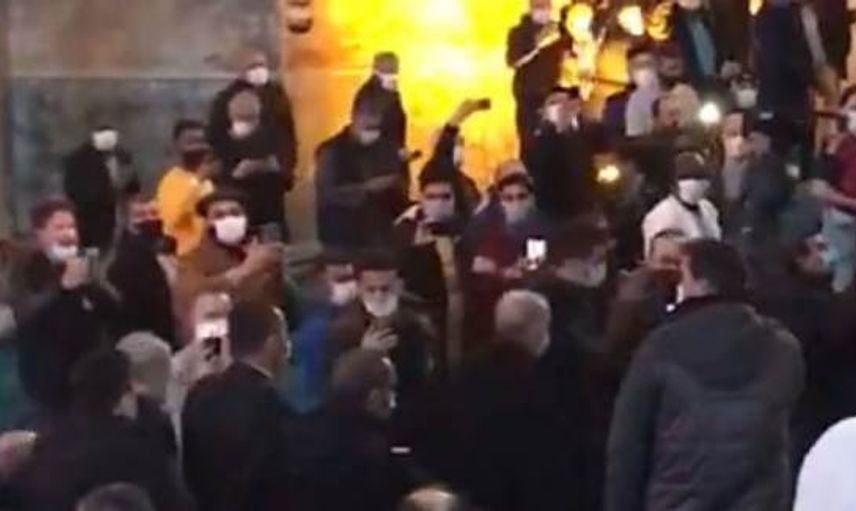Cumhurbaşkanı Erdoğan Ayasofya'da Tekbirlerle Karşılandı