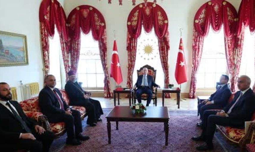 Cumhurbaşkanı Erdoğan, Ermeni Patriği Sahak Maşalyan'ı Ağırladı