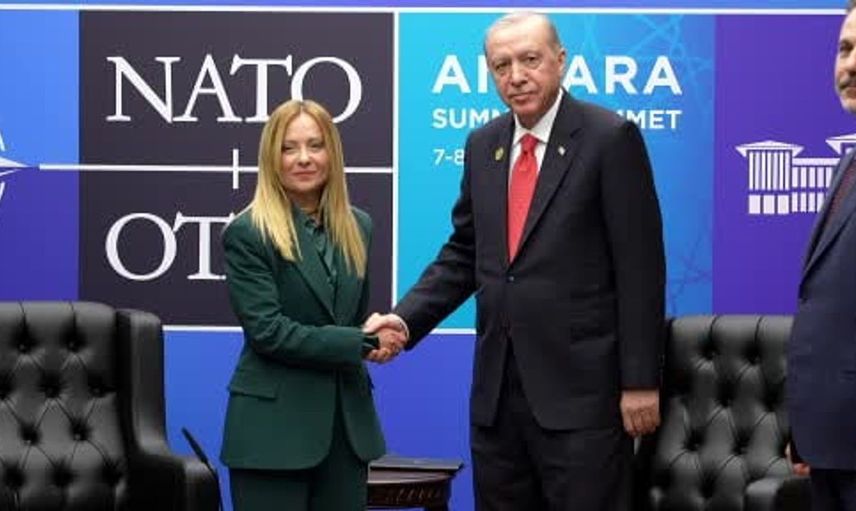 Cumhurbaşkanı Erdoğan, İtalya Başbakanı Meloni ile bir araya geldi