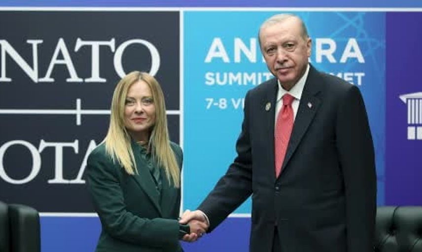 Cumhurbaşkanı Erdoğan, İtalya Başbakanı Meloni ile görüştü