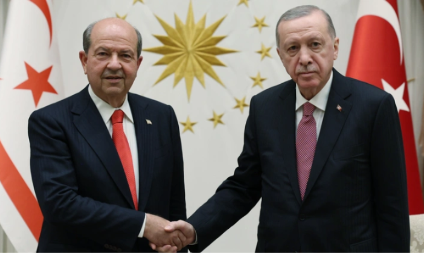 Cumhurbaşkanı Erdoğan, KKTC Cumhurbaşkanı Tatar ile görüştü