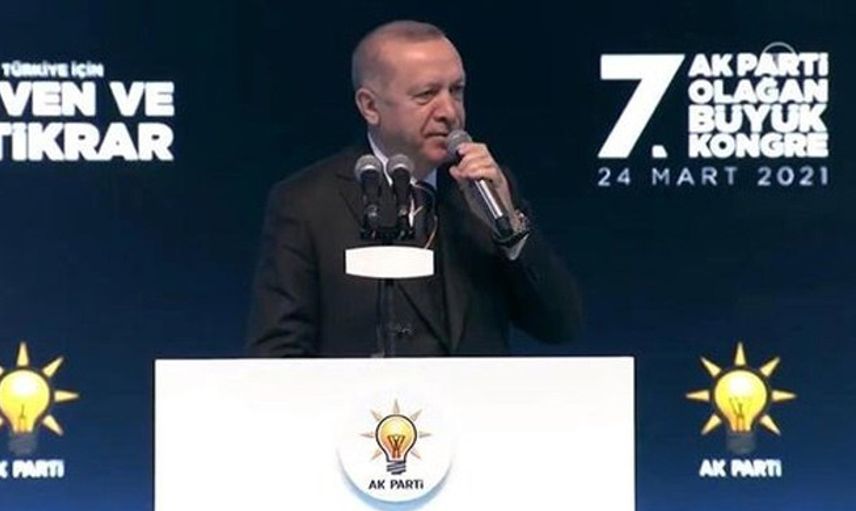 Cumhurbaşkanı Erdoğan AK Parti 7. Olağan Büyük Kongresi'nde Açıklamalarda Bulundu