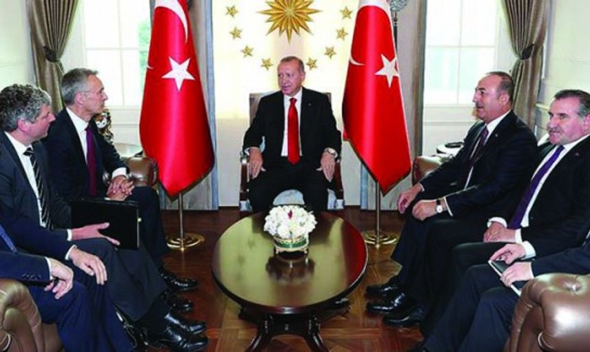 Cumhurbaşkanı Erdoğan NATO Sekreteri Stoltenberg'i Kabul Etti