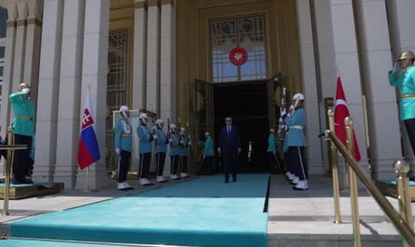 Cumhurbaşkanı Erdoğan, Slovakya Cumhurbaşkanı Pellegrini ile görüştü