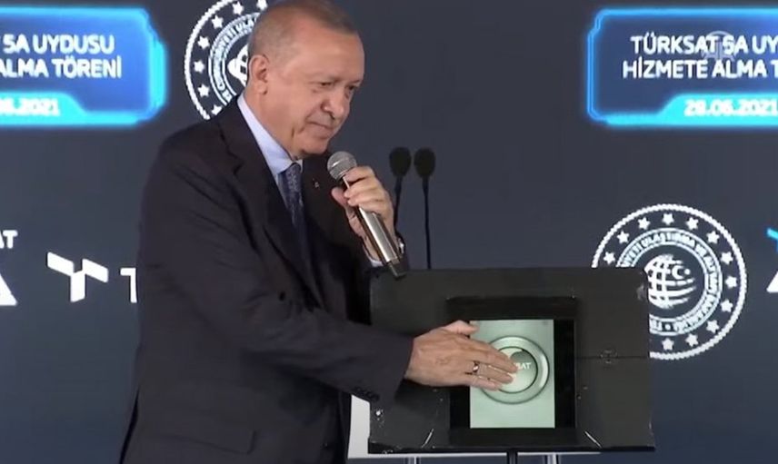 Cumhurbaşkanı Erdoğan Türsat 5A Uydusu Hizmete Alma Töreninde Dijital Çağ Vurgusu Yaptı