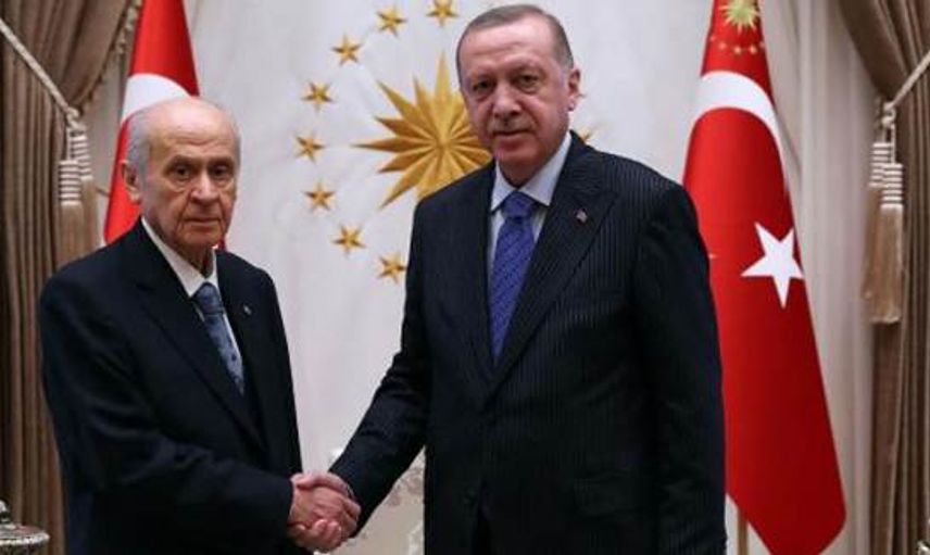 Cumhurbaşkanı Erdoğan ve Bahçeli Bir Araya Geldi