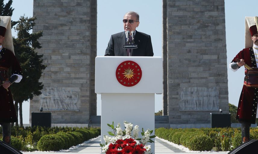 Cumhurbaşkanı Erdoğan: ‘‘Yedi düvel üstümüze gelse de Çanakkale ruhu, yolumuzu aydınlatmaya devam edecek!’’