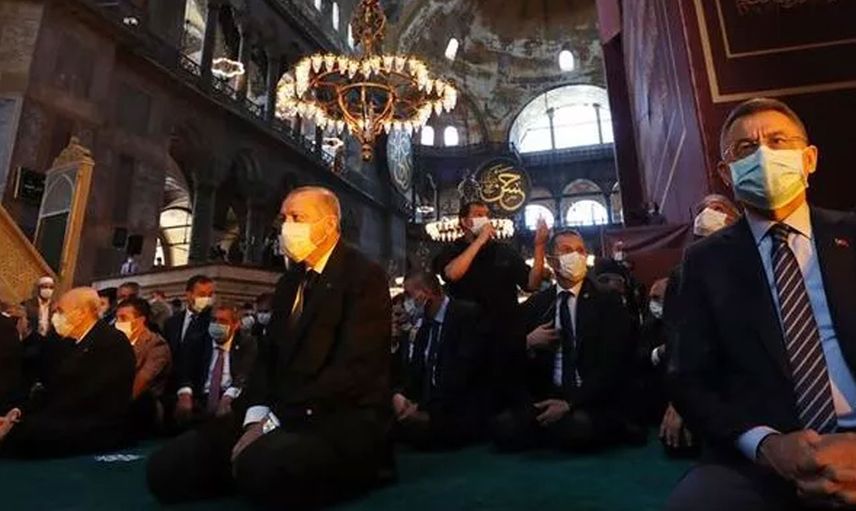 Cumhurbaşkanı Erdoğan'dan Ayasofya Camii Mesajı: Kıyamete Kadar Eksik Olmayacak