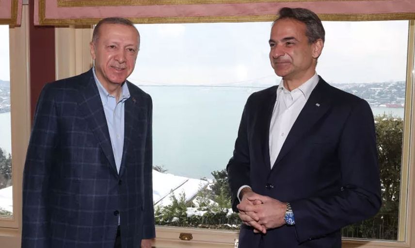 Cumhurbaşkanı Recep Tayyip Erdoğan ile Yunanistan Başbakanı Miçotakis Görüşüyor!