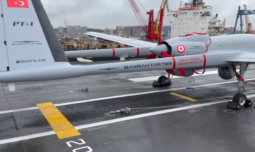 Cumhuriyetin 100. yılına armağan edilecek: Bayraktar TB3 havalandı
