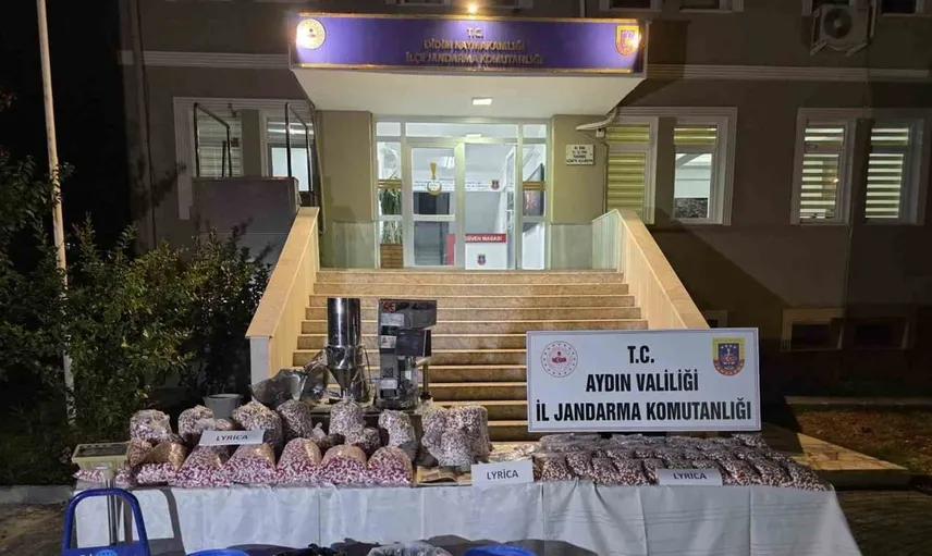 Didim’de sentetik hap imalatına baskın: 100 milyon TL değerinde ürün ele geçirildi